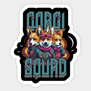 Corgi Squad Sticker